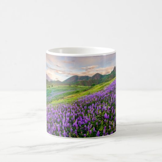 Blumen | Kalifornische Wildblumen Kaffeetasse (Mittel)