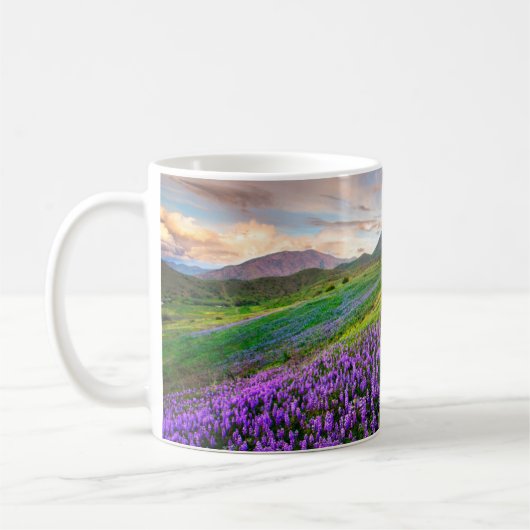 Blumen | Kalifornische Wildblumen Kaffeetasse (Links)