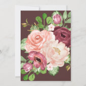 Blumen-Kalligraphie-Babydusche (Rückseite)