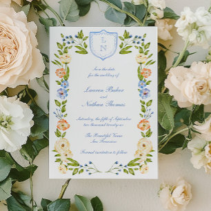 Blumen-Kamm-Rahmen-Hochzeit Save The Date