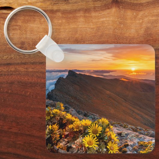 Blumen | Kanarische Inseln, Spanien Schlüsselanhänger (Vorderseite)