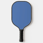 Blumen Karomuster Nr. 01 - Hellblau Pickleball Schläger (Rückseite)