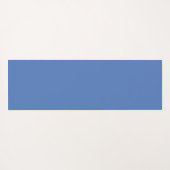 Blumen Karomuster Nr. 01 - Hellblau Yogamatte (Rückseite (Horizontal))