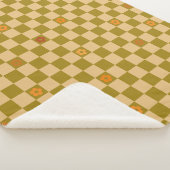 Blumen Karomuster - Nr. 02 Sherpadecke (3/4)