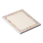 Blumen-Karopapier „Dankbar“ Notizblock –Pastell Sc (angewinkelt)