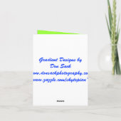 Blumen Karte (Rückseite)