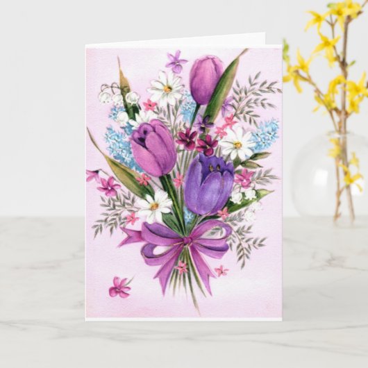 Blumen Karte (Gelbe Blume)