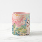 Blumen-Kätzchen-Tasse Tasse (Zentrum)