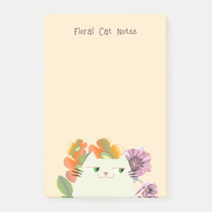 Blumen Katzen Haftnotizen Süße Kawaii Blüten Post-it Klebezettel
