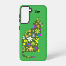 Blumen-Katzen-Samsung-Galaxy-Hülle