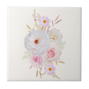Blumen-Keramikfliese Fliese