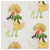 BLUMEN-KIND - RINGELBLUMEN-FEENHAFTES MIT STOFF (Nahaufnahme)