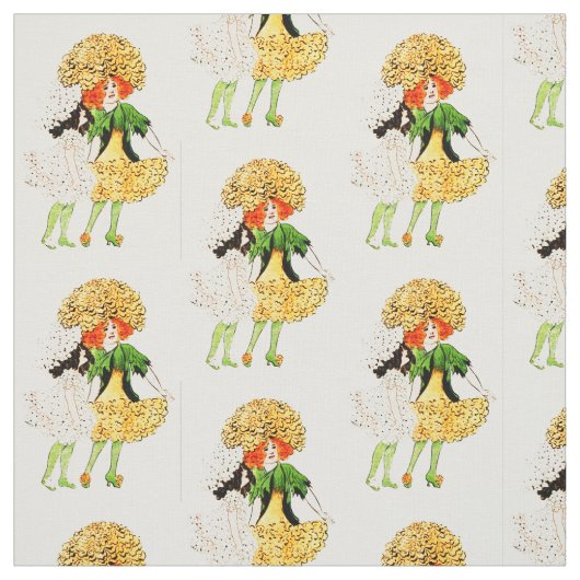 BLUMEN-KIND - RINGELBLUMEN-FEENHAFTES MIT STOFF (Muster)
