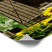 Blumen-Kinderdiva Poster (Ecke)