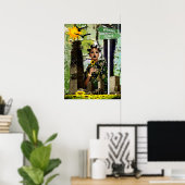 Blumen-Kinderdiva Poster (Heimbüro)