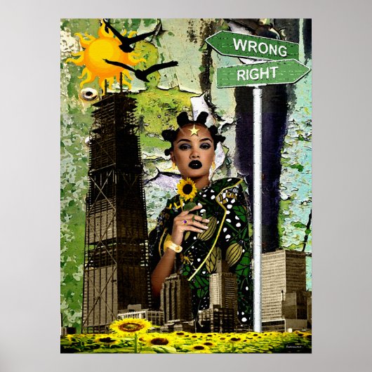 Blumen-Kinderdiva Poster (Vorne)