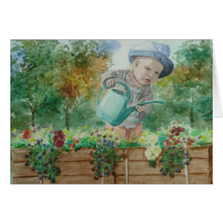 Blumen-Kinderkarte - besonders angefertigt