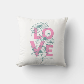Blumen-Kissen "LOVE" Kissen