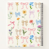 Blumen Klasse Stil Minimal Notizbuch (Rückseite)