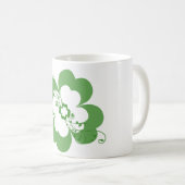 Blumen-Kleeblatt-Tasse Kaffeetasse (VorderseiteRechts)