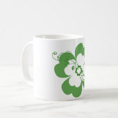Blumen-Kleeblatt-Tasse Kaffeetasse (Vorderseite Links)
