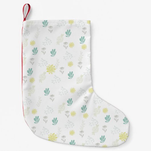 Blumen Kleiner Weihnachtsstrumpf (Vorderseite)