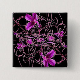 Blumen-Knopf Button