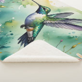 Blumen-Kolibri-Decke Sherpadecke (3/4)