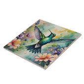 Blumen-Kolibri-Fliese Fliese (Seite)