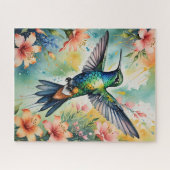 Blumen Kolibri Puzzle (Horizontal)