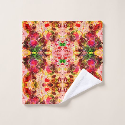 Blumen-Königin Badhandtuch Set (Waschlappen)