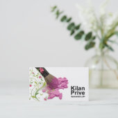 "Blumen-Kosmetik-" - Make-upkünstler, Visitenkarte (Stehend Vorderseite)