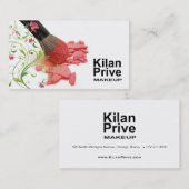 "Blumen-Kosmetik-" - Make-upkünstler, Visitenkarte (Vorne/Hinten)