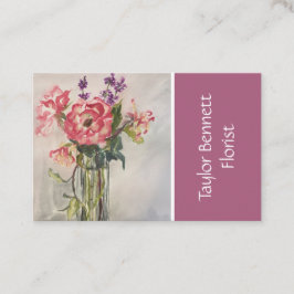 Blumen-Kunst, Blume, die, Sorgfaltarbeitskräfte, Visitenkarte