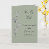 Blumen-Kunst-Ehefrau-alles- Gute zum Karte (Gelbe Blume)