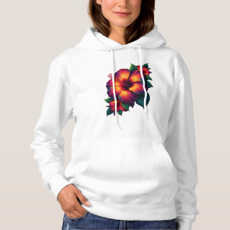 Blumen-Kunst-Hoodie für Frauen Hoodie