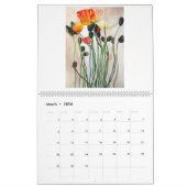 Blumen-Kunstkalender durch Sacha Grossel Kunst Kalender (Mär 2026)