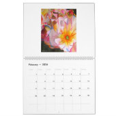 Blumen-Kunstkalender durch Sacha Grossel Kunst Kalender (Feb 2026)