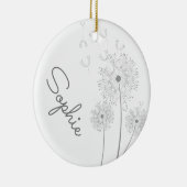 Blumen-Kunstname des Löwenzahns reiner moderner Keramik Ornament (Rechts)