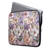 Blumen Laptop Hülle Blumenmuster Laptopschutzhülle (Vorderseite Links)
