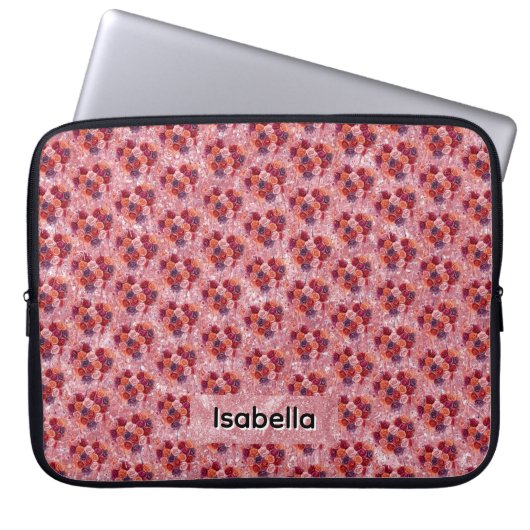 Blumen Laptopschutzhülle (Vorderseite)
