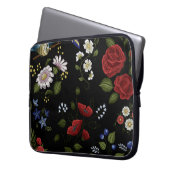 Blumen Laptopschutzhülle (Vorderseite Links)