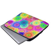 Blumen Laptopschutzhülle (Vorne Knopf)