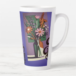 Blumen-Latte-Mug  Milchtasse