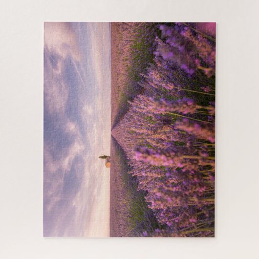 Blumen | Lavendel Südfrankreich Puzzle (Vertikal)