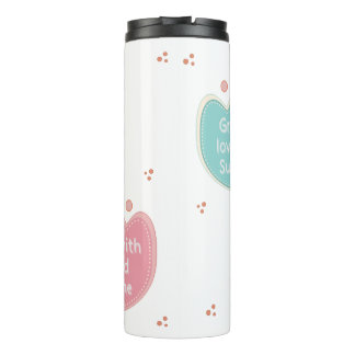Blumen,leb liebe lache,blühen gepflanzt,rosa,motiv thermosbecher