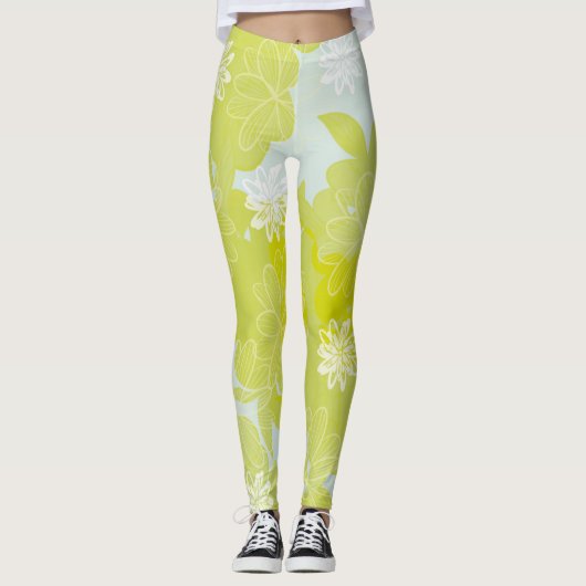 Blumen Leggings (Vorderseite)