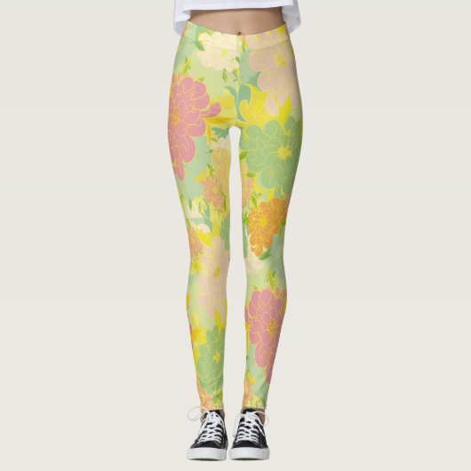 Blumen Leggings (Vorderseite)