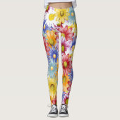 Blumen-Leggings Leggings (Vorderseite)