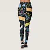Blumen-Leggings Milliamperestunde Jongg Leggings (Rückseite)